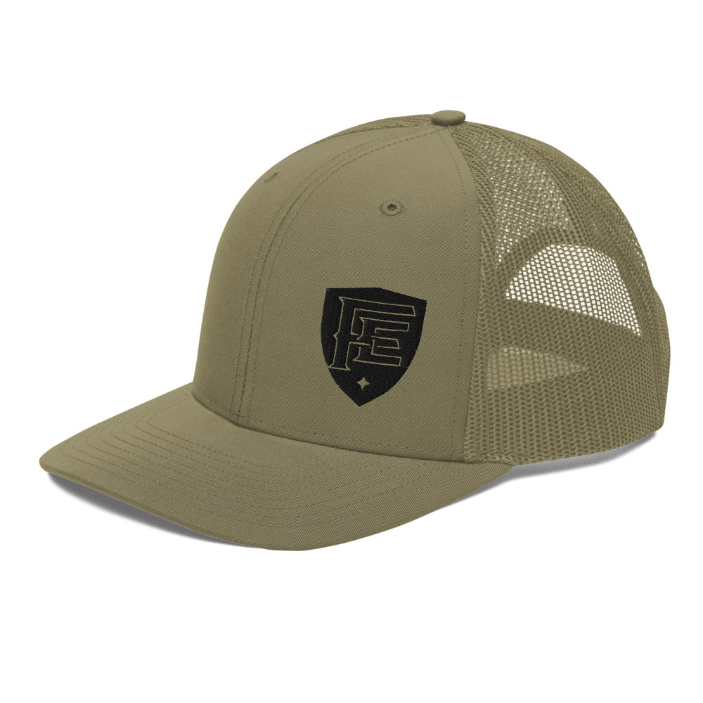 Black Shield Trucker Cap